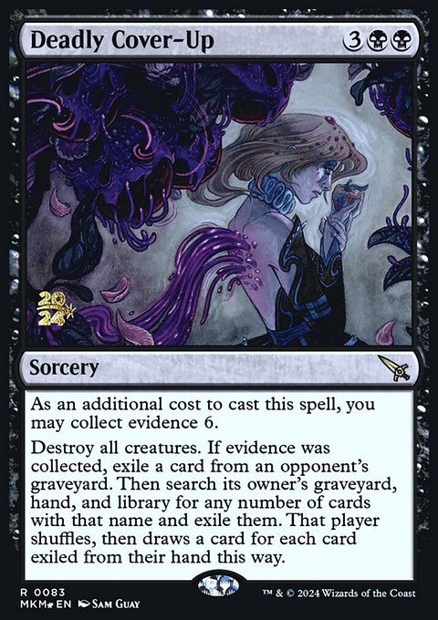 Deadly Cover-Up, Murders at Karlov Manor Promos #83s, Magic: The Gathering card