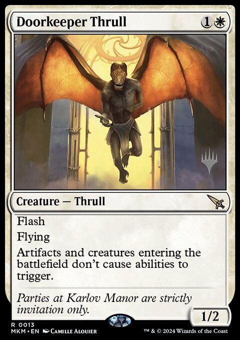 Doorkeeper Thrull, Murders at Karlov Manor Promos #13p, Magic: The Gathering card