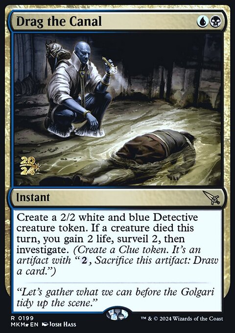 Drag the Canal, Murders at Karlov Manor Promos #199s, Magic: The Gathering card