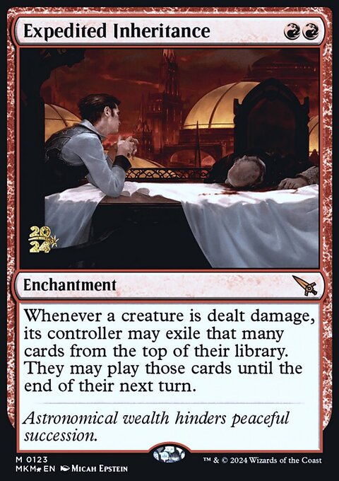 Expedited Inheritance, Murders at Karlov Manor Promos #123s, Magic: The Gathering card