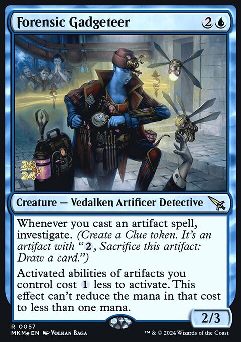 Forensic Gadgeteer, Murders at Karlov Manor Promos #57s, Magic: The Gathering card