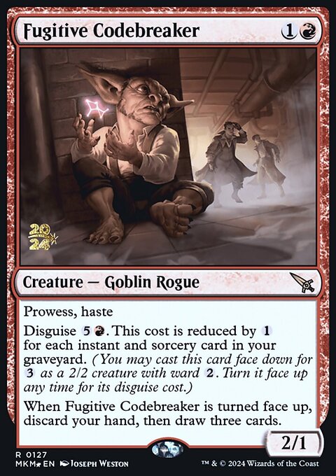 Fugitive Codebreaker, Murders at Karlov Manor Promos #127s, Magic: The Gathering card
