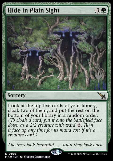 Hide in Plain Sight, Murders at Karlov Manor Promos #166p, Magic: The Gathering card