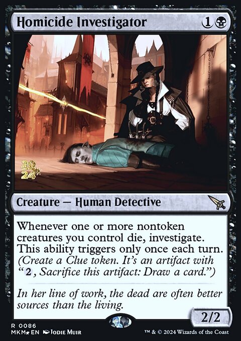 Homicide Investigator, Murders at Karlov Manor Promos #86s, Magic: The Gathering card