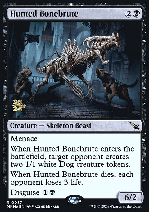 Hunted Bonebrute, Murders at Karlov Manor Promos #87s, Magic: The Gathering card