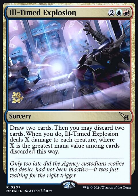Ill-Timed Explosion, Murders at Karlov Manor Promos #207s, Magic: The Gathering card