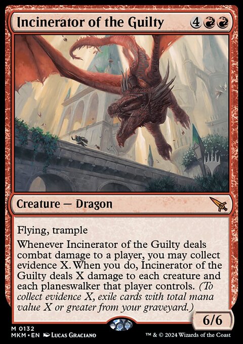 Incinerator of the Guilty, Murders at Karlov Manor Promos #132p, Magic: The Gathering card