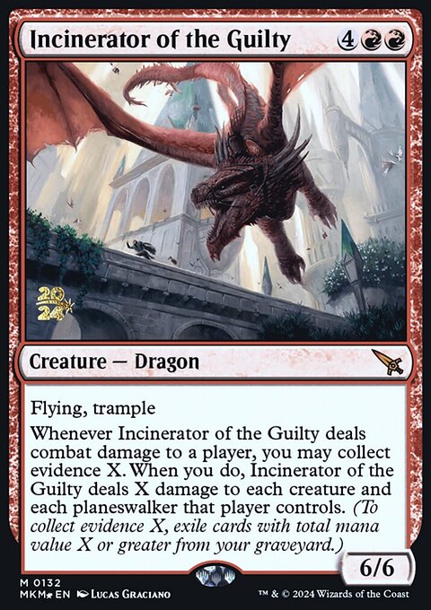 Incinerator of the Guilty, Murders at Karlov Manor Promos #132s, Magic: The Gathering card