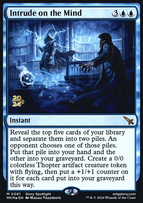 Intrude on the Mind, Murders at Karlov Manor Promos #61s, Magic: The Gathering card