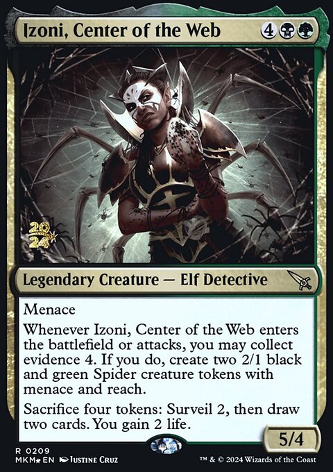 Izoni, Center of the Web, Murders at Karlov Manor Promos #209s, Magic: The Gathering card