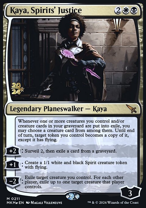Kaya, Spirits' Justice, Murders at Karlov Manor Promos #211s, Magic: The Gathering card