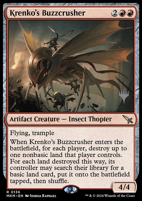 Krenko's Buzzcrusher, Murders at Karlov Manor Promos #136p, Magic: The Gathering card