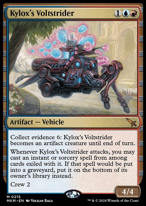 Kylox's Voltstrider, Murders at Karlov Manor Promos #215p, Magic: The Gathering card