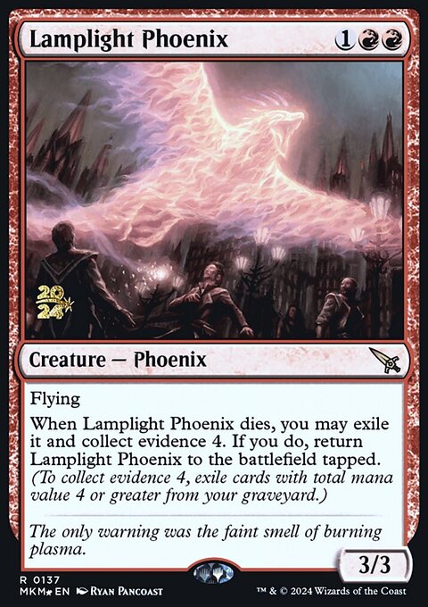 Lamplight Phoenix, Murders at Karlov Manor Promos #137s, Magic: The Gathering card