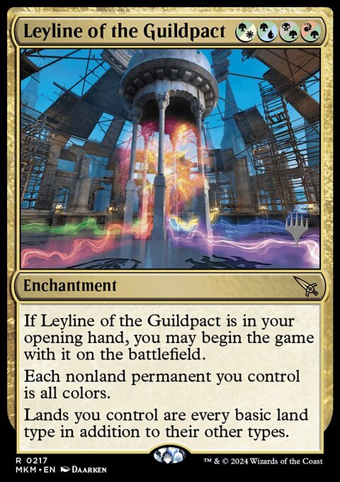 Leyline of the Guildpact, Murders at Karlov Manor Promos #217p, Magic: The Gathering card