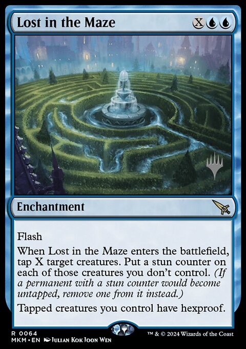 Lost in the Maze, Murders at Karlov Manor Promos #64p, Magic: The Gathering card