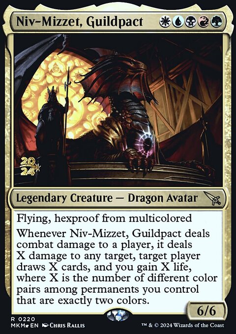 Niv-Mizzet, Guildpact, Murders at Karlov Manor Promos #220s, Magic: The Gathering card