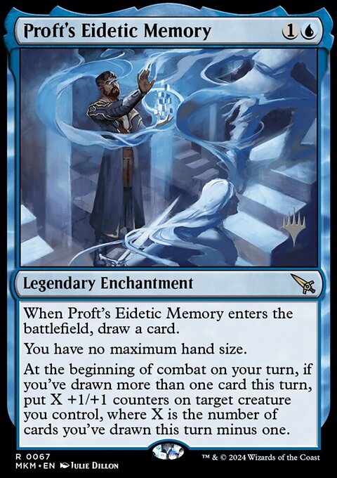 Proft's Eidetic Memory, Murders at Karlov Manor Promos #67p, Magic: The Gathering card
