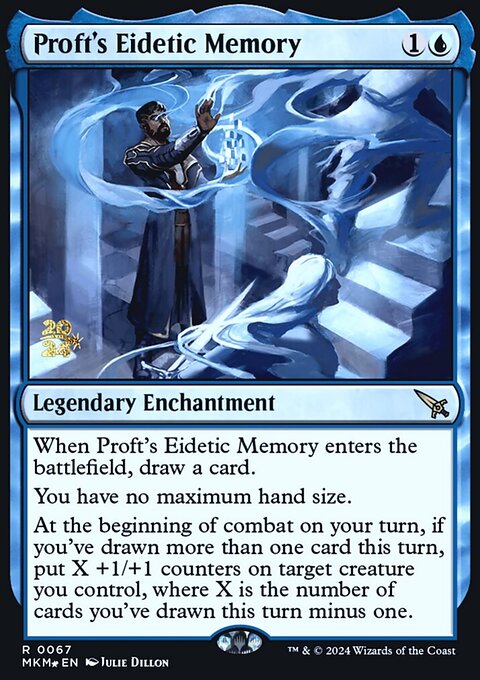 Proft's Eidetic Memory, Murders at Karlov Manor Promos #67s, Magic: The Gathering card