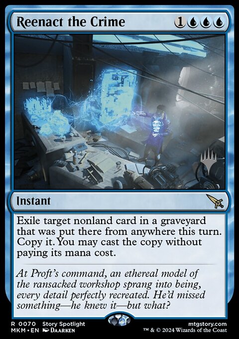 Reenact the Crime, Murders at Karlov Manor Promos #70p, Magic: The Gathering card