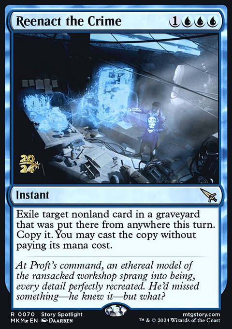 Reenact the Crime, Murders at Karlov Manor Promos #70s, Magic: The Gathering card