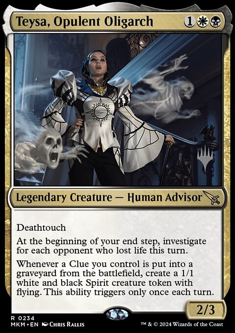 Teysa, Opulent Oligarch, Murders at Karlov Manor Promos #234p, Magic: The Gathering card