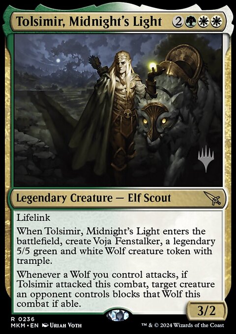 Tolsimir, Midnight's Light, Murders at Karlov Manor Promos #236p, Magic: The Gathering card