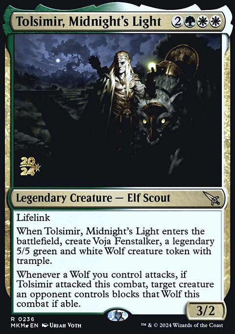 Tolsimir, Midnight's Light, Murders at Karlov Manor Promos #236s, Magic: The Gathering card