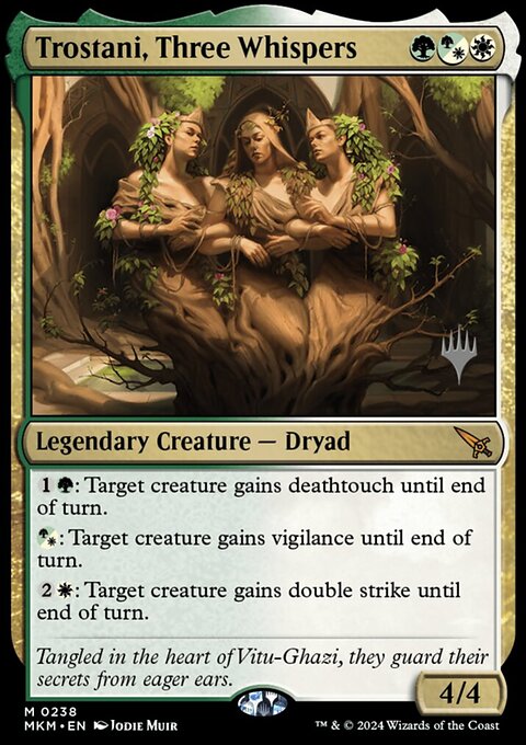 Trostani, Three Whispers, Murders at Karlov Manor Promos #238p, Magic: The Gathering card