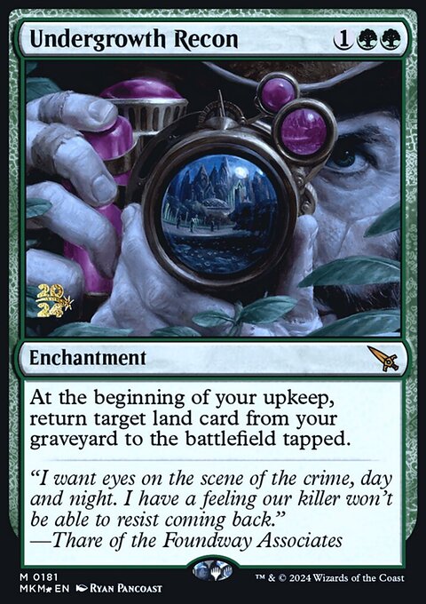 Undergrowth Recon, Murders at Karlov Manor Promos #181s, Magic: The Gathering card