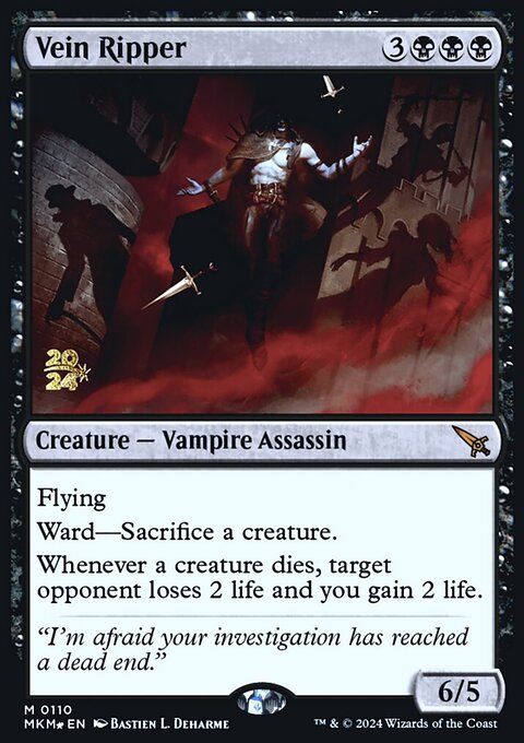 Vein Ripper, Murders at Karlov Manor Promos #110s, Magic: The Gathering card
