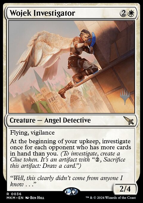 Wojek Investigator, Murders at Karlov Manor Promos #36p, Magic: The Gathering card