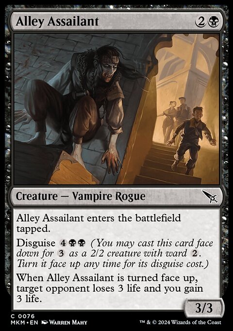 Alley Assailant, Murders at Karlov Manor #76, Magic: The Gathering card