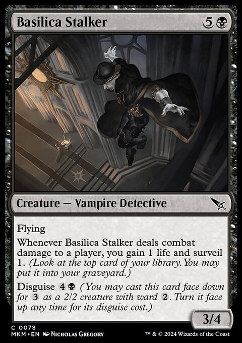 Basilica Stalker, Murders at Karlov Manor #78, Magic: The Gathering card
