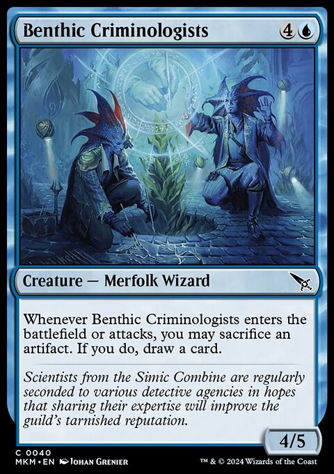 Benthic Criminologists, Murders at Karlov Manor #40, Magic: The Gathering card