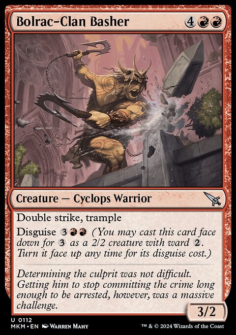 Bolrac-Clan Basher, Murders at Karlov Manor #112, Magic: The Gathering card