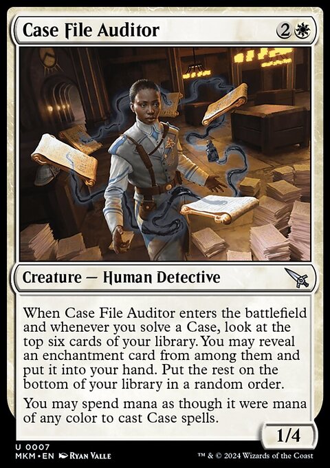 Case File Auditor, Murders at Karlov Manor #7†, Magic: The Gathering card