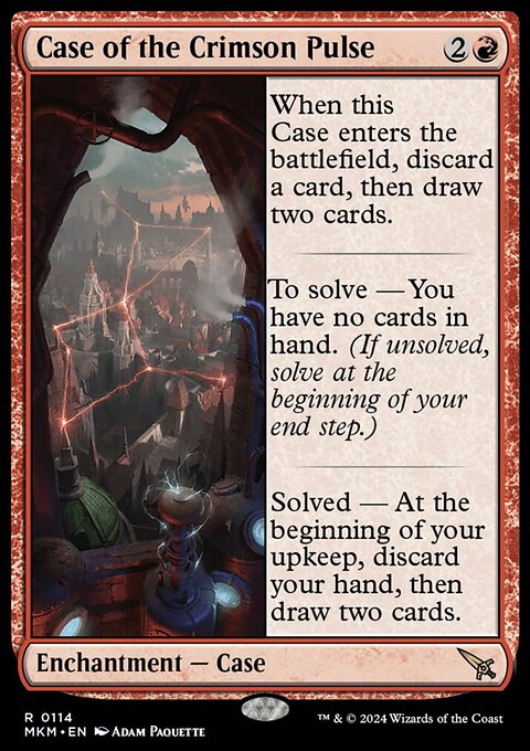 Case of the Crimson Pulse, Murders at Karlov Manor #114, Magic: The Gathering card