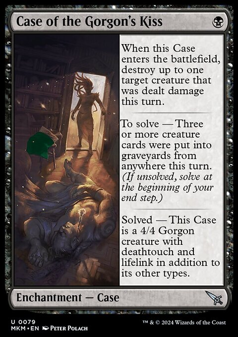 Case of the Gorgon's Kiss, Murders at Karlov Manor #79†, Magic: The Gathering card