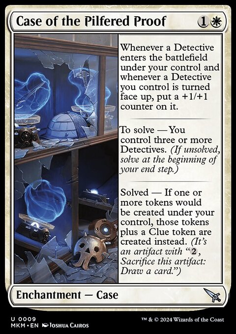 Case of the Pilfered Proof, Murders at Karlov Manor #9, Magic: The Gathering card
