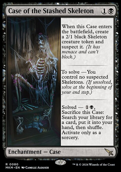 Case of the Stashed Skeleton, Murders at Karlov Manor #80, Magic: The Gathering card