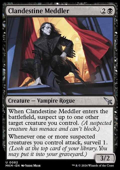 Clandestine Meddler, Murders at Karlov Manor #82, Magic: The Gathering card
