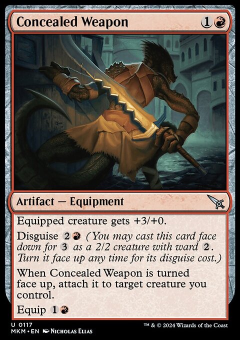 Concealed Weapon, Murders at Karlov Manor #117, Magic: The Gathering card