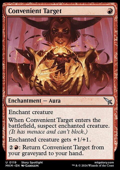 Convenient Target, Murders at Karlov Manor #119, Magic: The Gathering card