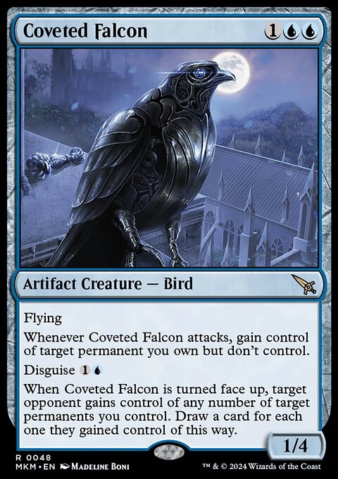 Coveted Falcon, Murders at Karlov Manor #48, Magic: The Gathering card