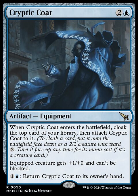 Cryptic Coat, Murders at Karlov Manor #50, Magic: The Gathering card