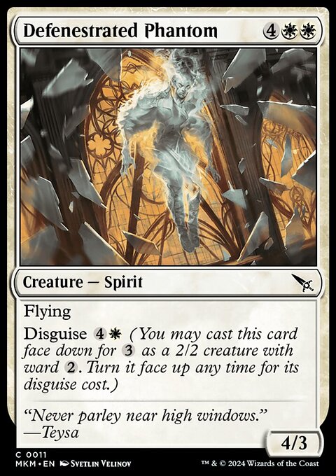 Defenestrated Phantom, Murders at Karlov Manor #11, Magic: The Gathering card