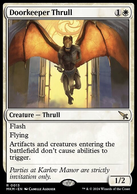 Doorkeeper Thrull, Murders at Karlov Manor #13, Magic: The Gathering card