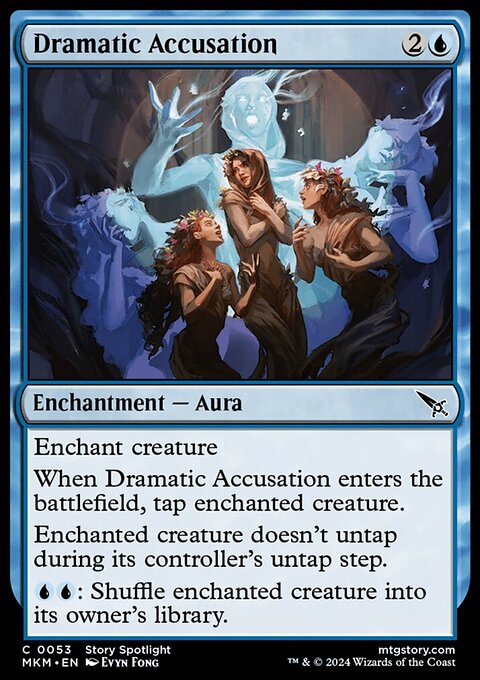 Dramatic Accusation, Murders at Karlov Manor #53, Magic: The Gathering card