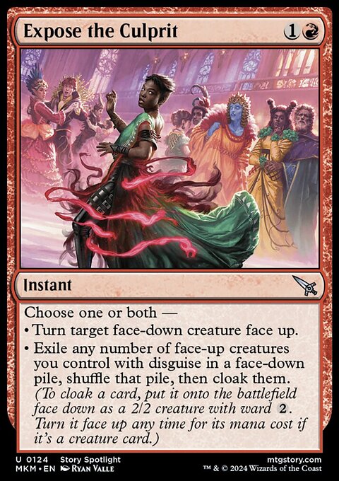 Expose the Culprit, Murders at Karlov Manor #124, Magic: The Gathering card